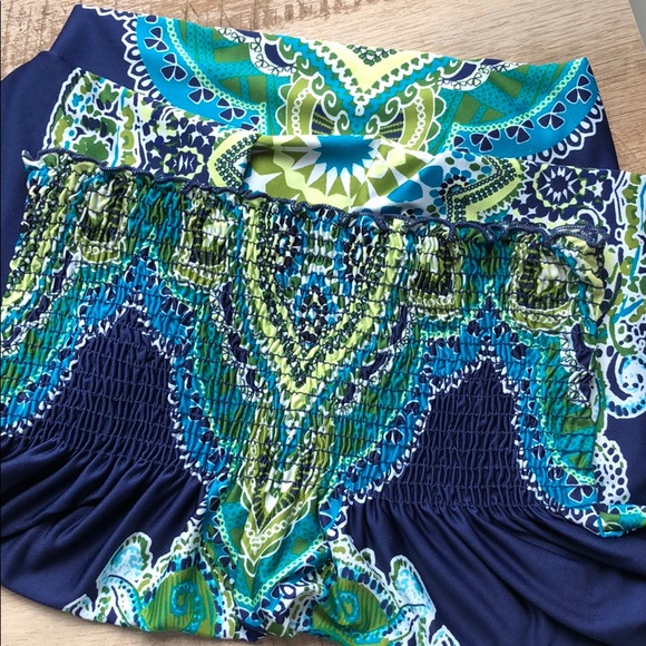 Blue and Green Maxi Dress - Picture 5 of 5